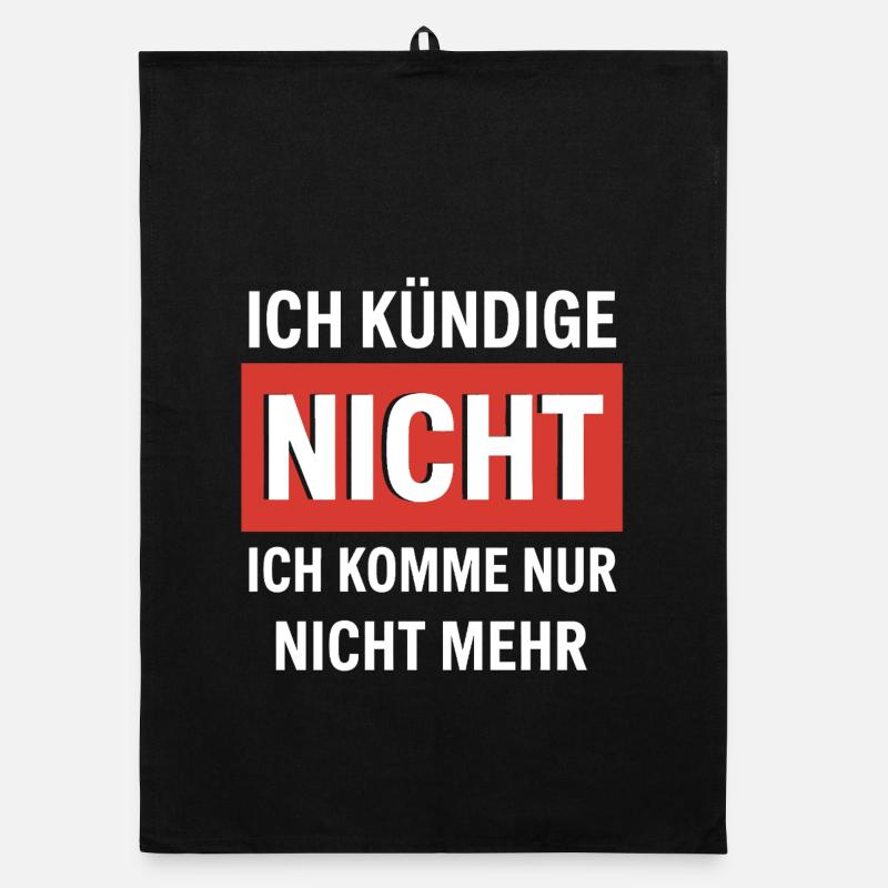 Anti-work: I don't come anymore Organic dish towel