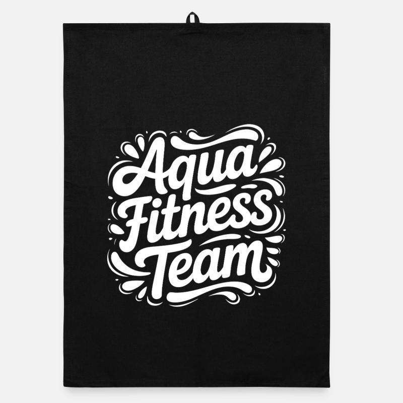 Lettrage d’équipe d’aquaforme Torchon bio