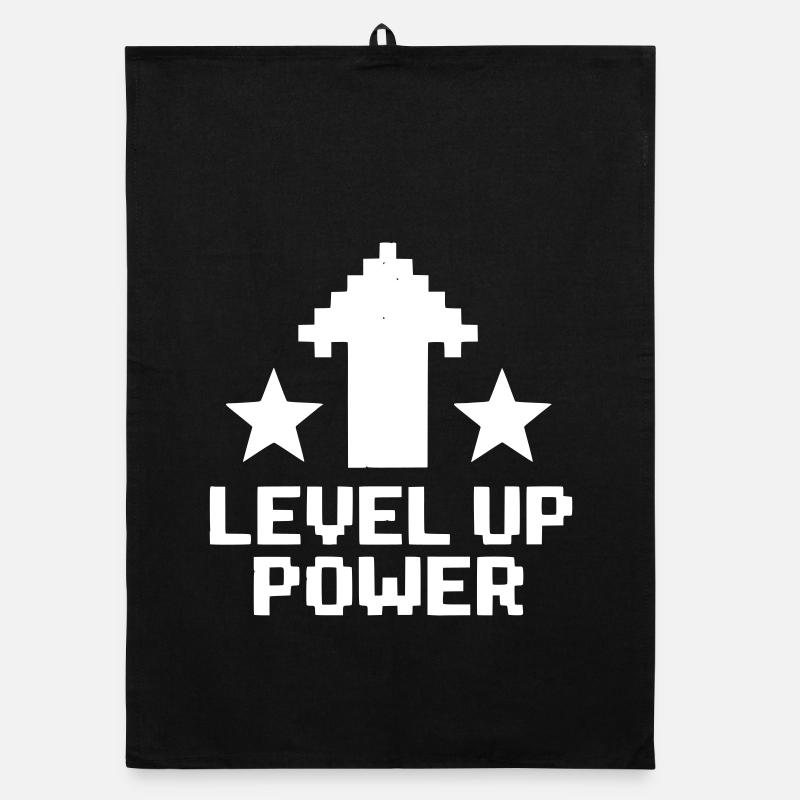 Arrow Up Pixel Gaming Organic dish towel