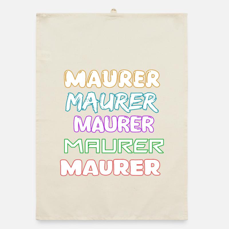 Occupation: Bricklayer Organic dish towel