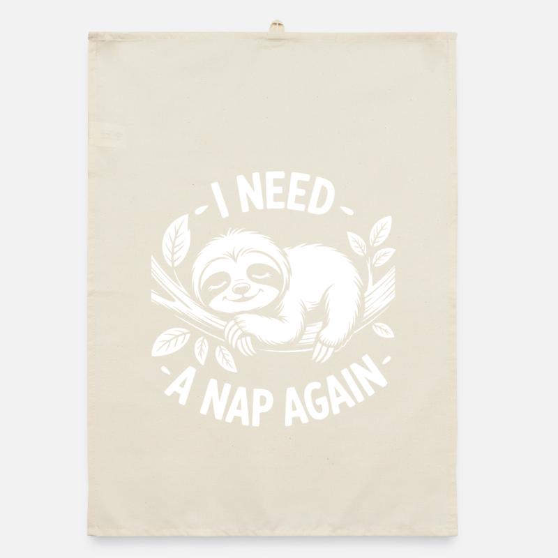 Faultier Modus An Organic Geschirrtuch