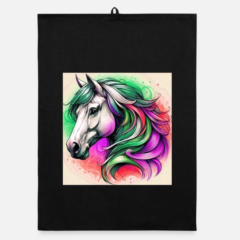 Pferd Organic Geschirrtuch