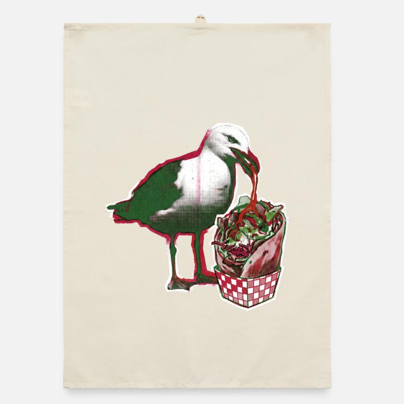 Kebab Seagull Organic dish towel