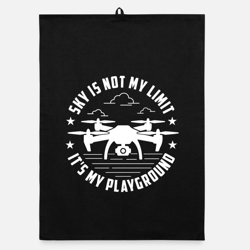 Sky Not Limit Drone Pilot FPV Flight Organic dish towel