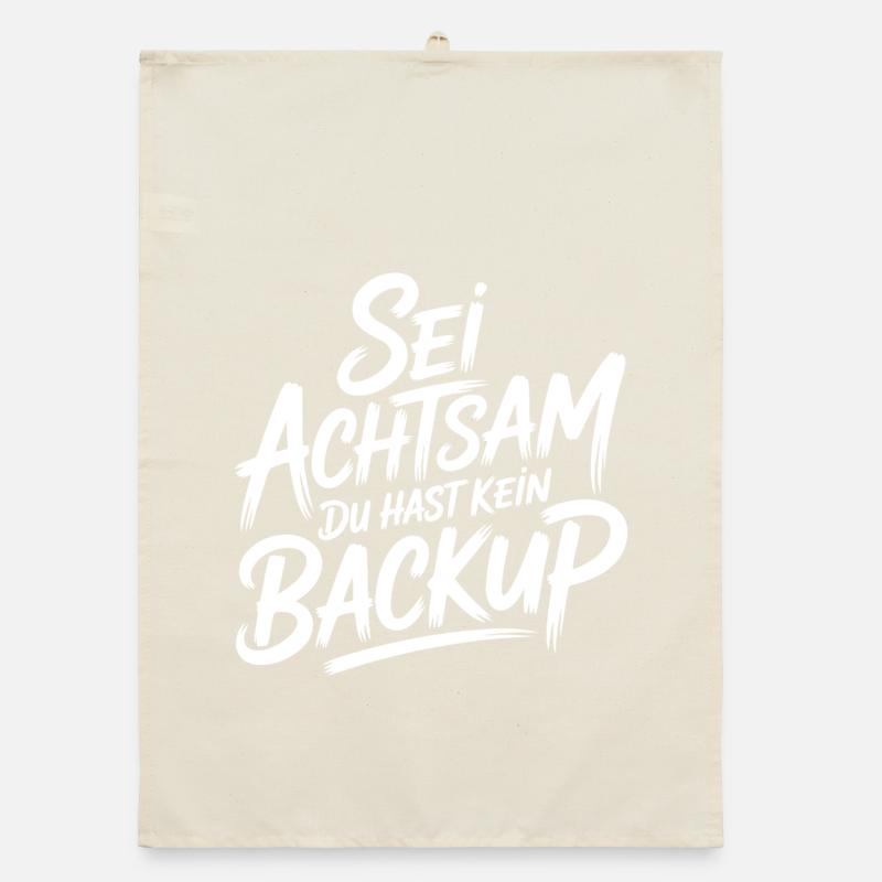 Achtsamkeit Spruch Organic Geschirrtuch