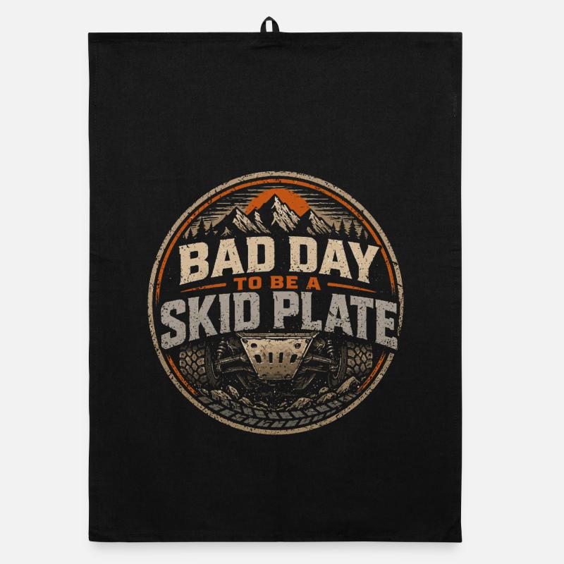 Off-Road Badge: Bad Day for the Hoof Organic dish towel