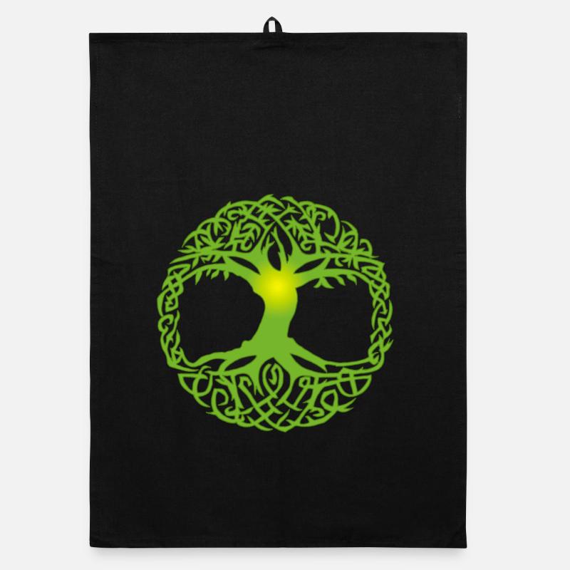 Keltischer Baum Organic Geschirrtuch