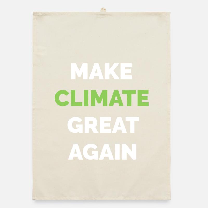 make climate great again climate protection climate symbol Organic dish towel