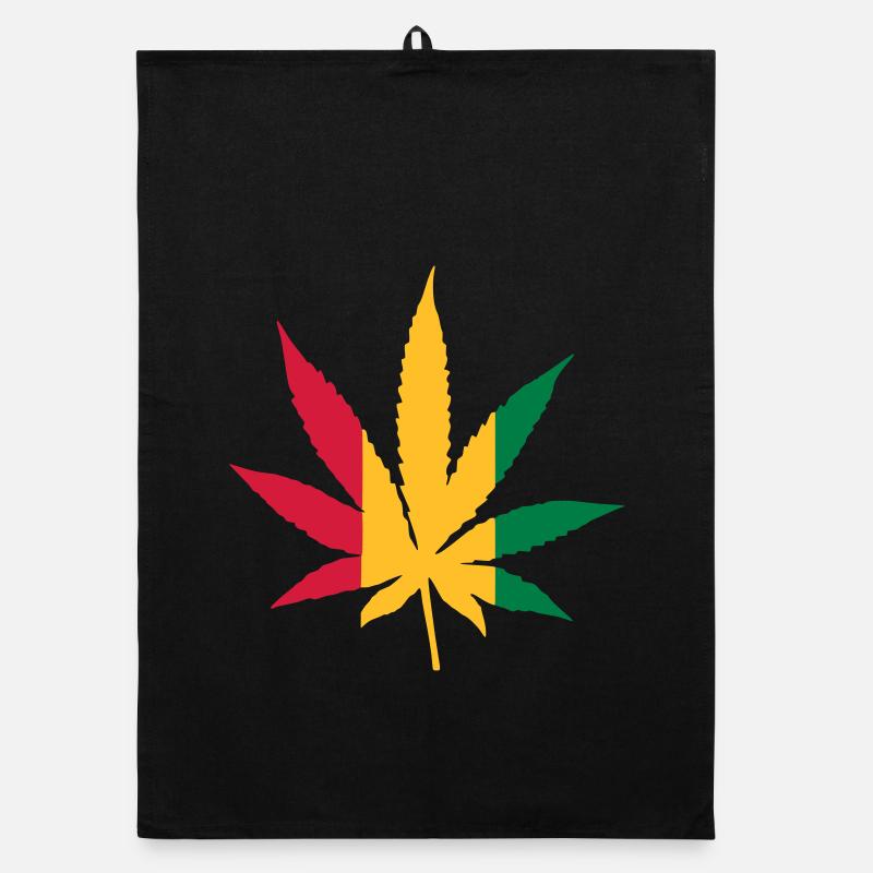 Cannabis Rasta Organic dish towel