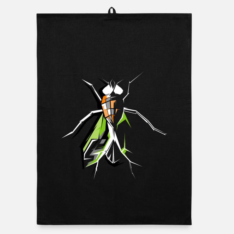 fliege insekten insects fly fliegen symbol vector Organic Geschirrtuch