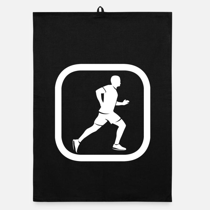 Run Runner Run Runner Logo Graphic Vector Icon Organic dish towel
