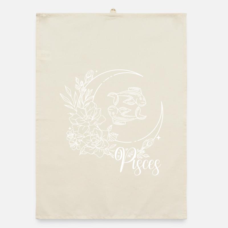 Pisces Bloom Moon Organic dish towel
