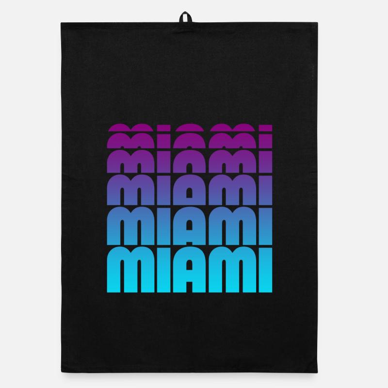 Grille de gradient de Miami Torchon bio