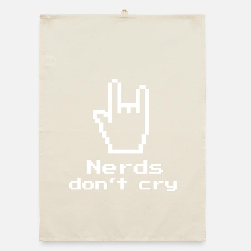 Nerds don't cry! Nerd-Shirt, Geschenk, Informatik Organic Geschirrtuch