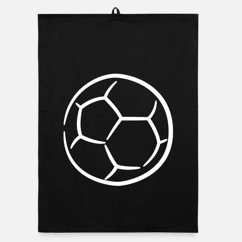 Handball Drawing Organic dish towel