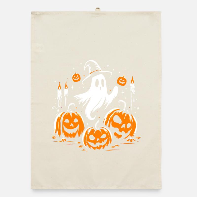 Halloween ghost Organic dish towel