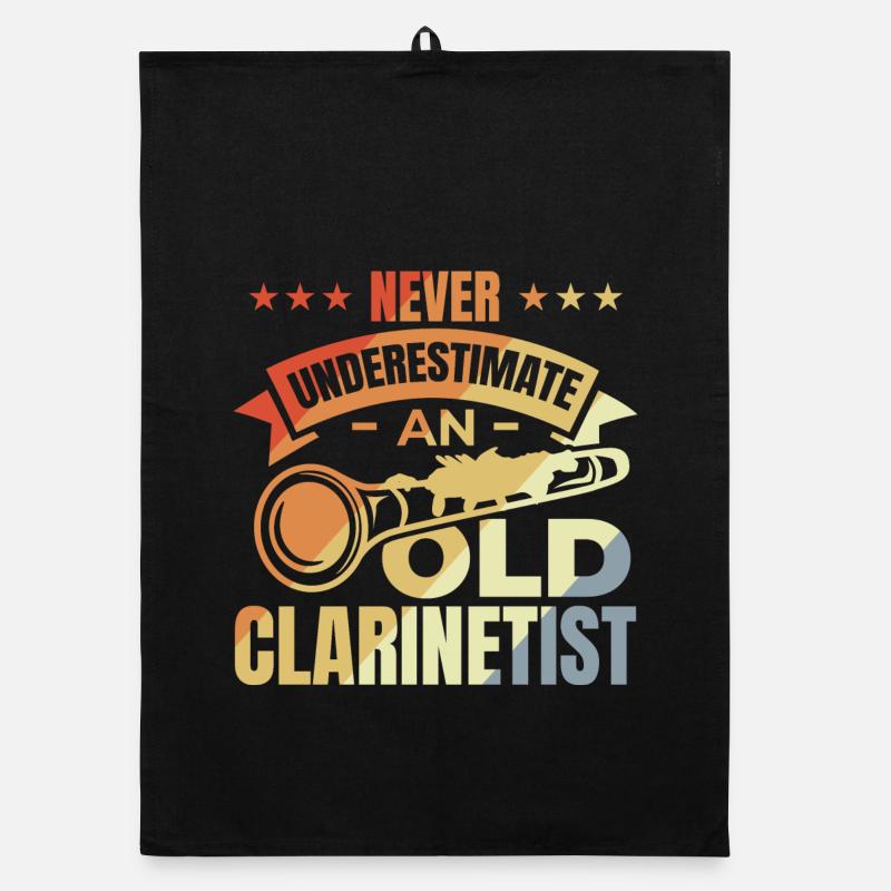 Never underestimate old clarinetists Organic dish towel