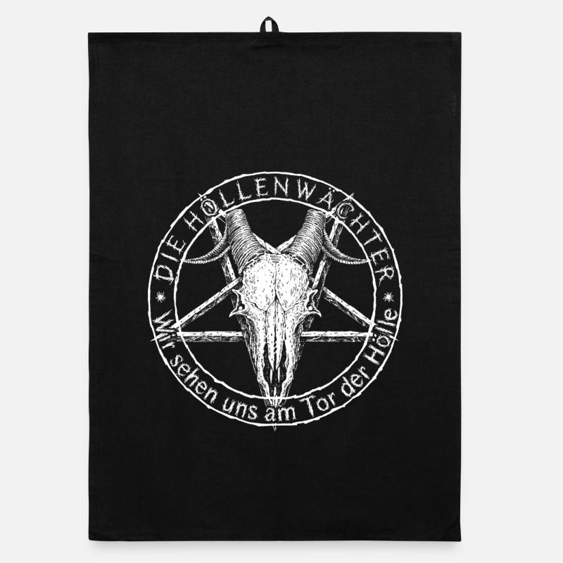 The Hell Guardians Classic Organic dish towel