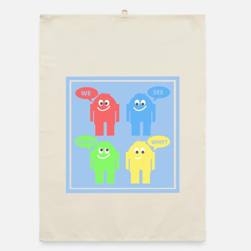 Funny Men Organic dish towel