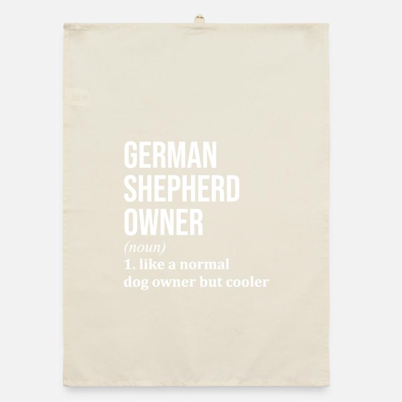 Deutscher Schäferhund Organic Geschirrtuch