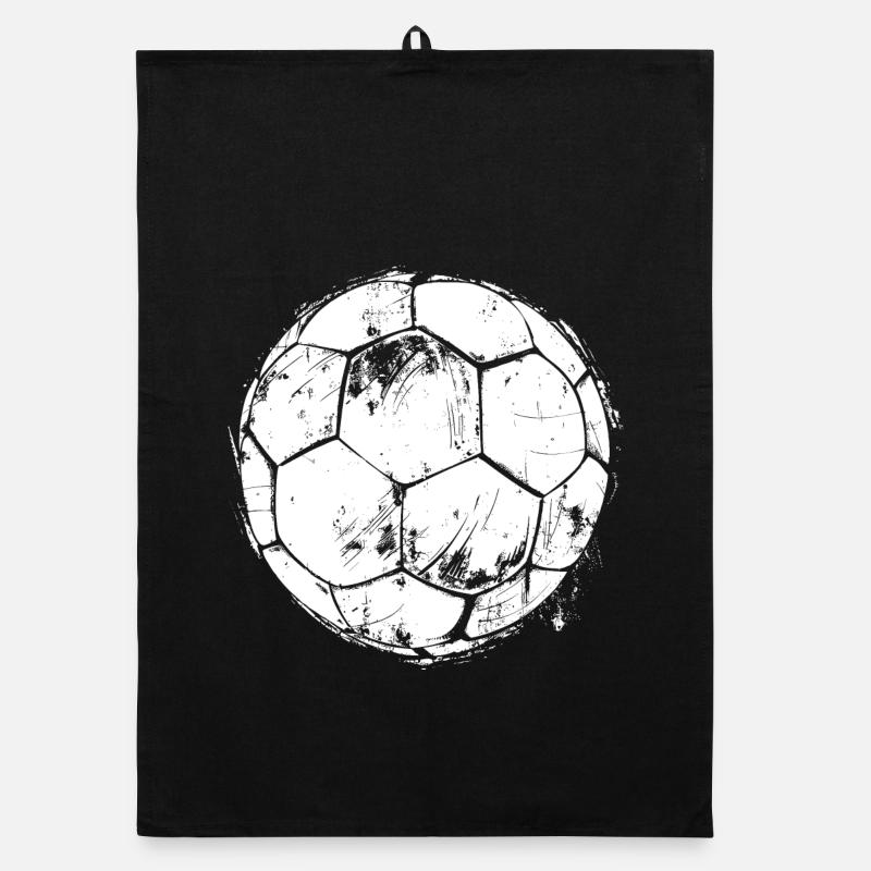 Soccer Drawing Organic dish towel