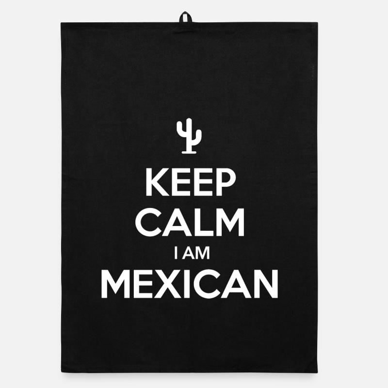 KEEP CALM I AM MEXICAN Mexico Mexiko Organic Geschirrtuch