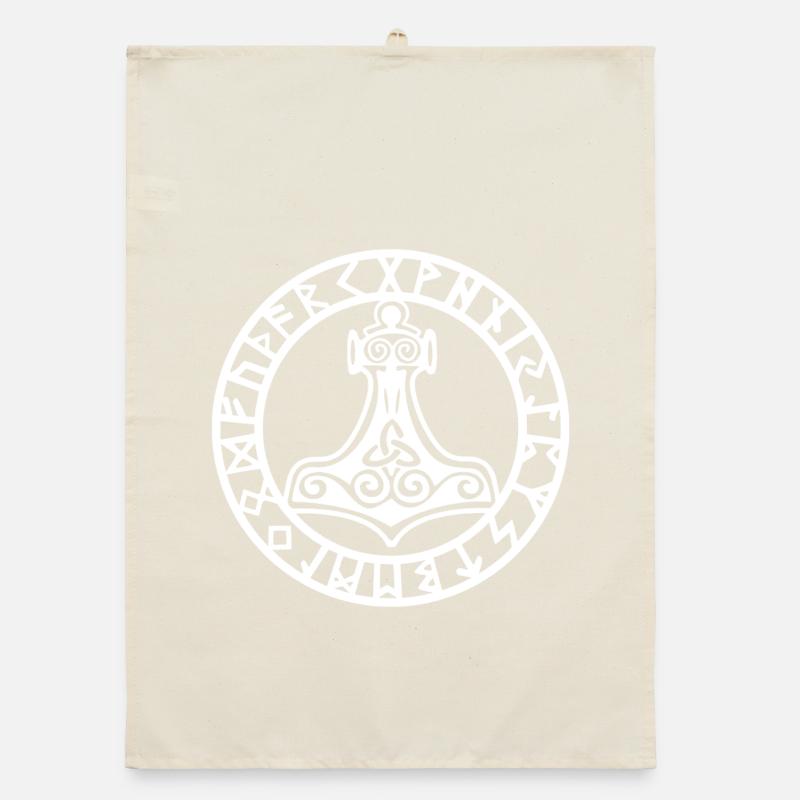 Marteau viking blanc Torchon bio