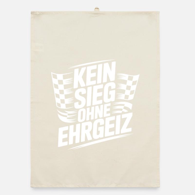 No victory without ambition Organic dish towel