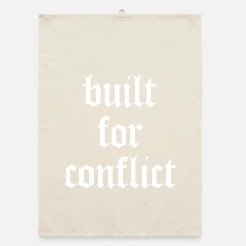Built for Conflict - Bodybuilding & Gym Organic Geschirrtuch