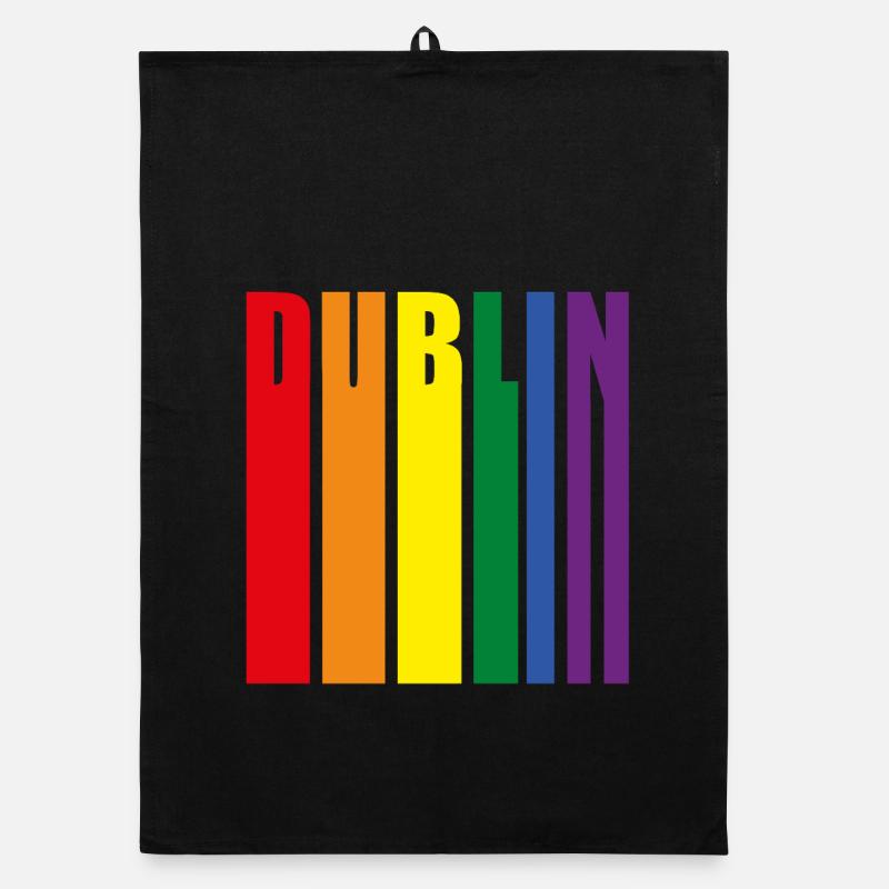 Dublin Regenbogen Pride Geschenk Organic Geschirrtuch