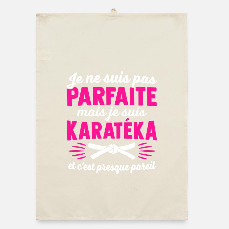I'm a karateka Organic dish towel