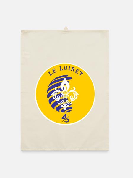 Fleur de Lys Loiret 45 - Organic dish towel - nature - Front
