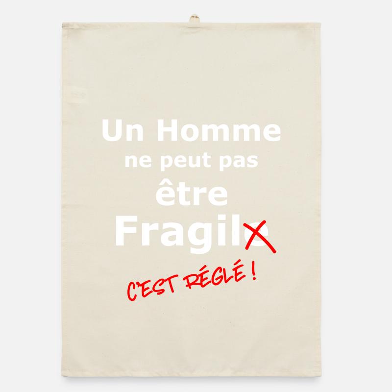 Zerbrechlicher Mann Organic Geschirrtuch