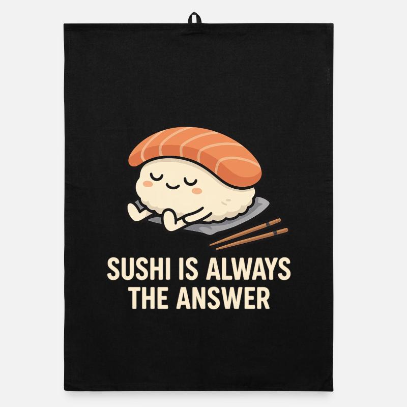 Sushi Is Always The Answer Organic dish towel