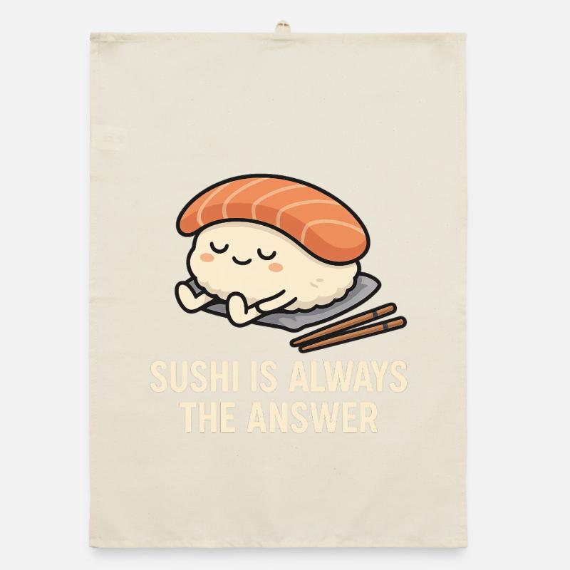 Sushi Is Always The Answer Organic dish towel