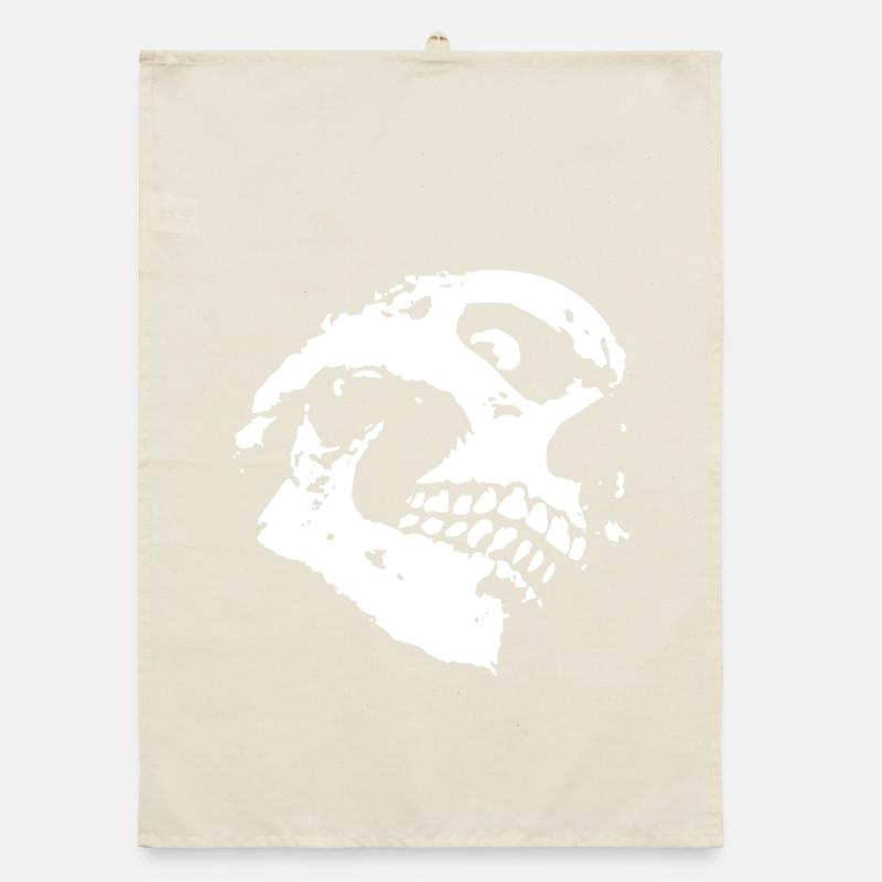 Schädel Organic Geschirrtuch