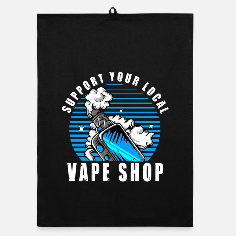 Vape Vaper E Cigarette Saying Vaping Gift Organic dish towel