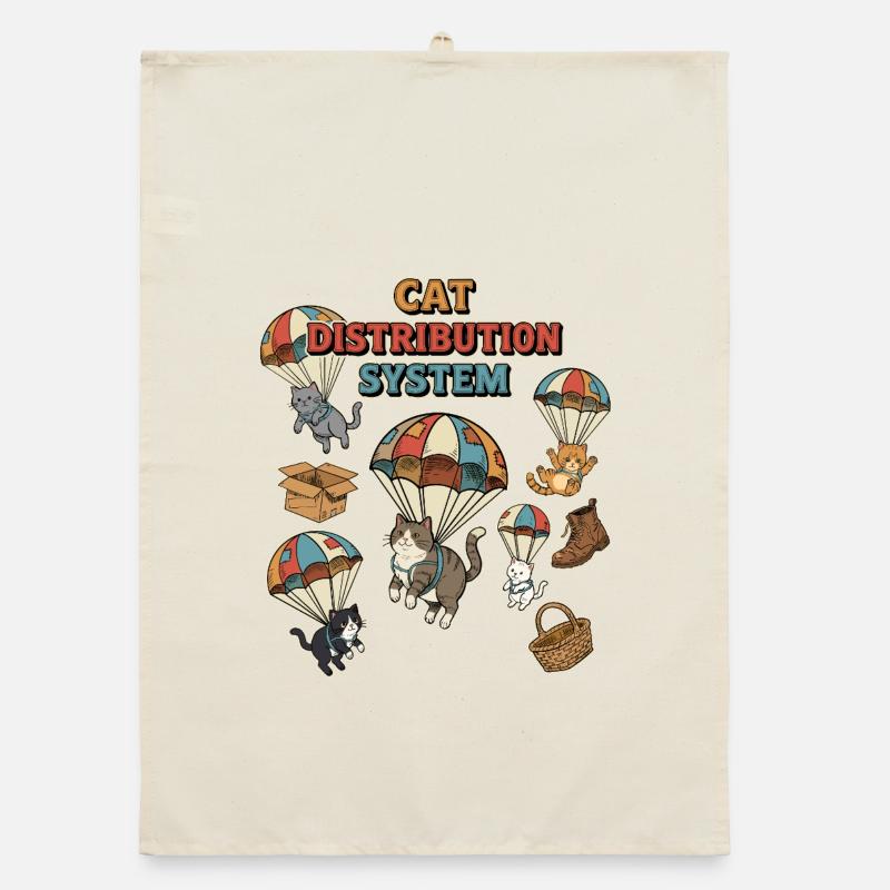 Cat Distribution System Organic dish towel