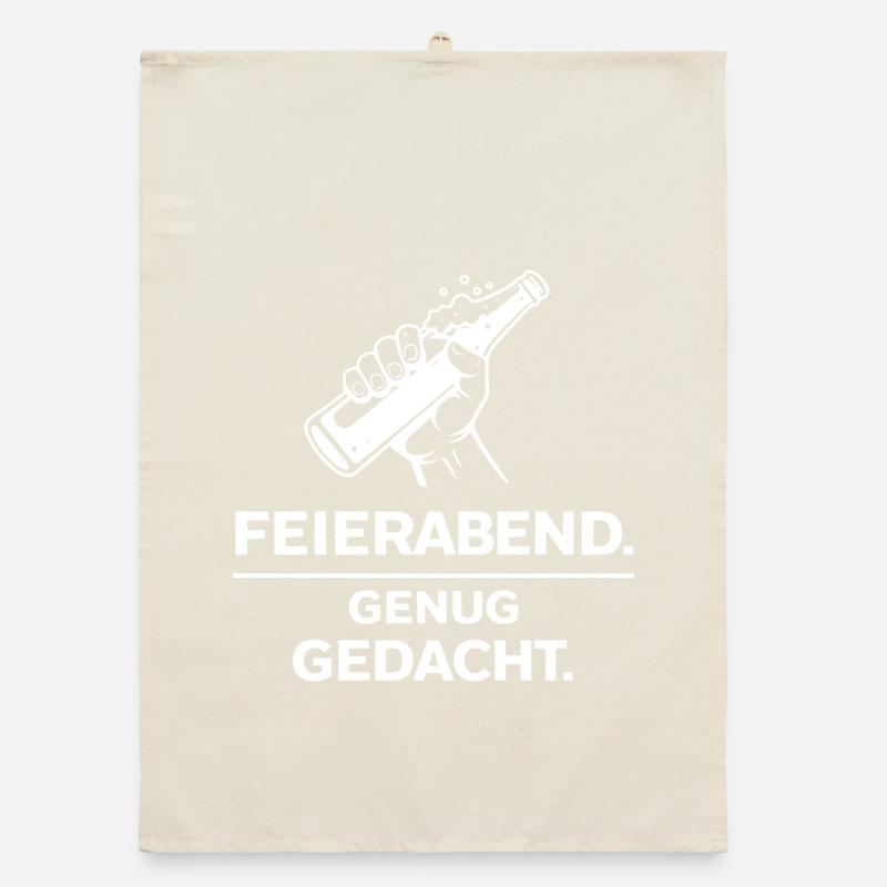 C’est l’heure de fermer. Assez réfléchi. Torchon bio