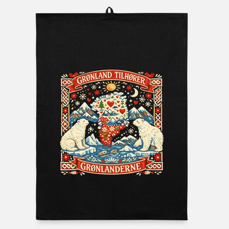 Déclaration d’indépendance du Groenland : cadeau drôle Torchon bio