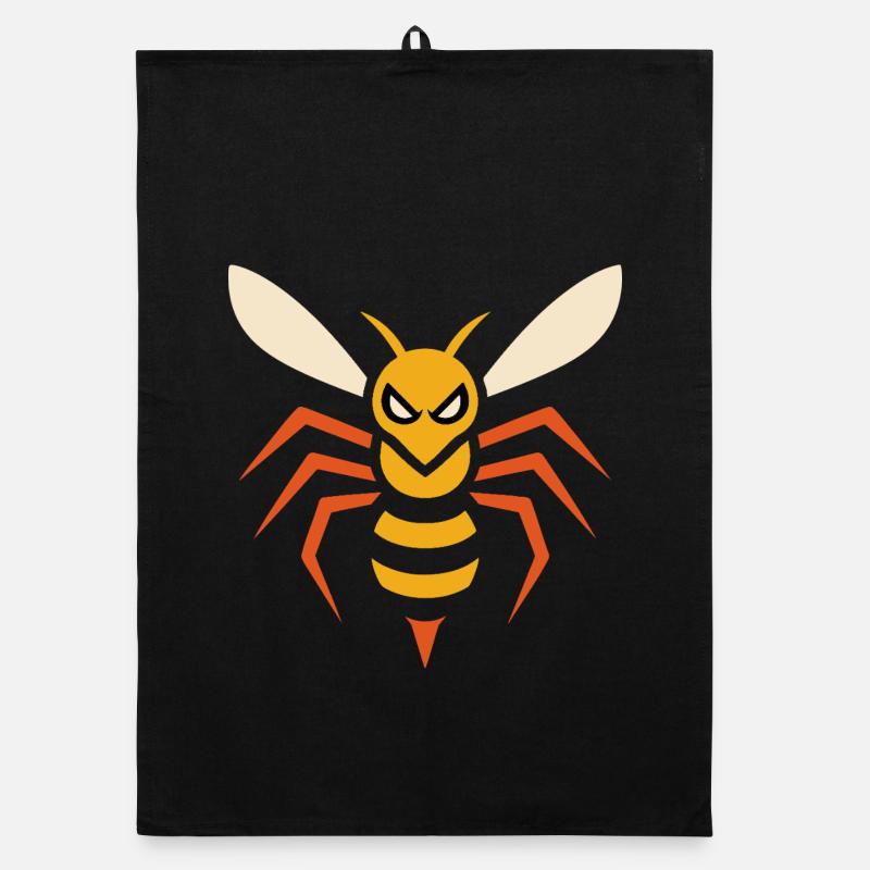 Frelon en colère – graphique angulaire d’insectes Torchon bio