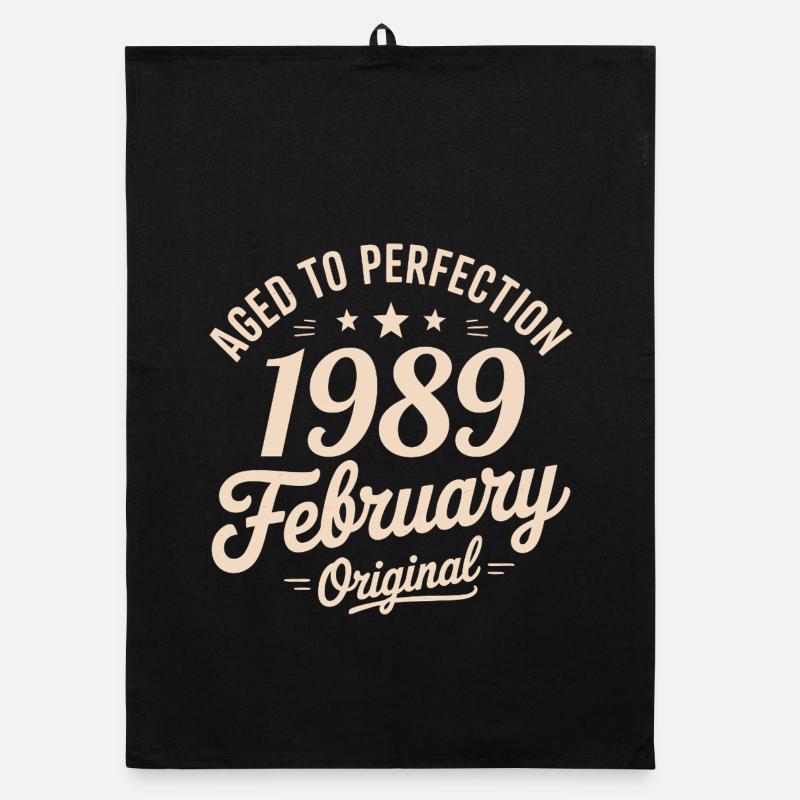 Février 1989 – Februar 1989 Organic Geschirrtuch