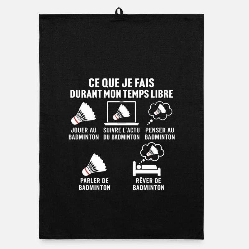 jouer au badminton Torchon bio