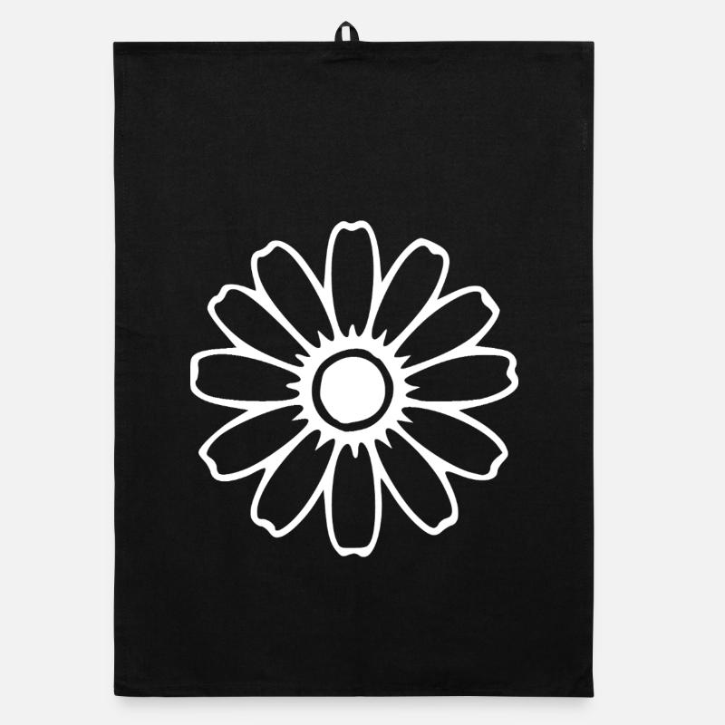 Fleurs blanches Fleurs Fleur Fleur Herbes Herbes Torchon bio