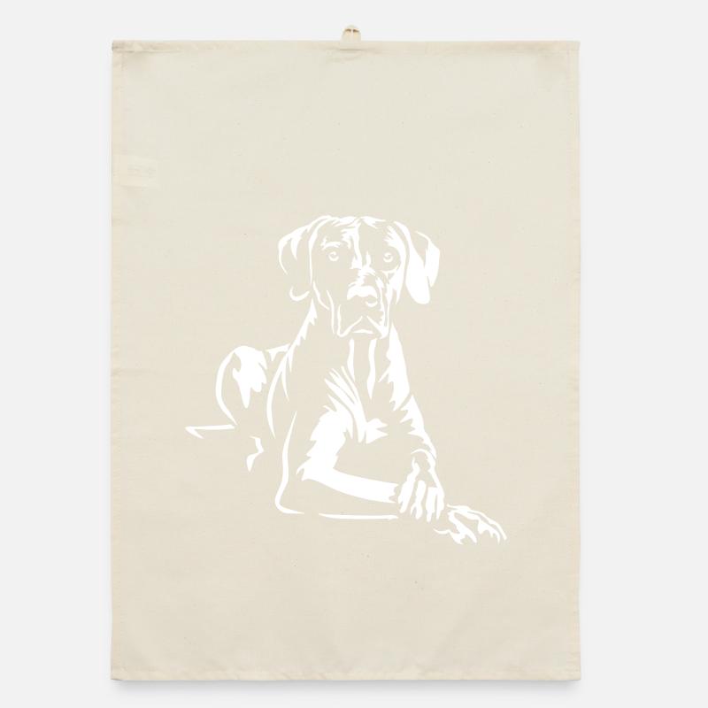 Rhodesian Ridgeback « Édition Noire » Torchon bio