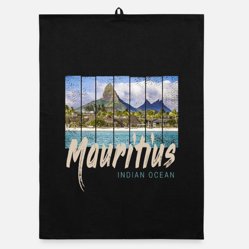 Mauritius im Indischen Ozean Strand Souvenir Organic Geschirrtuch