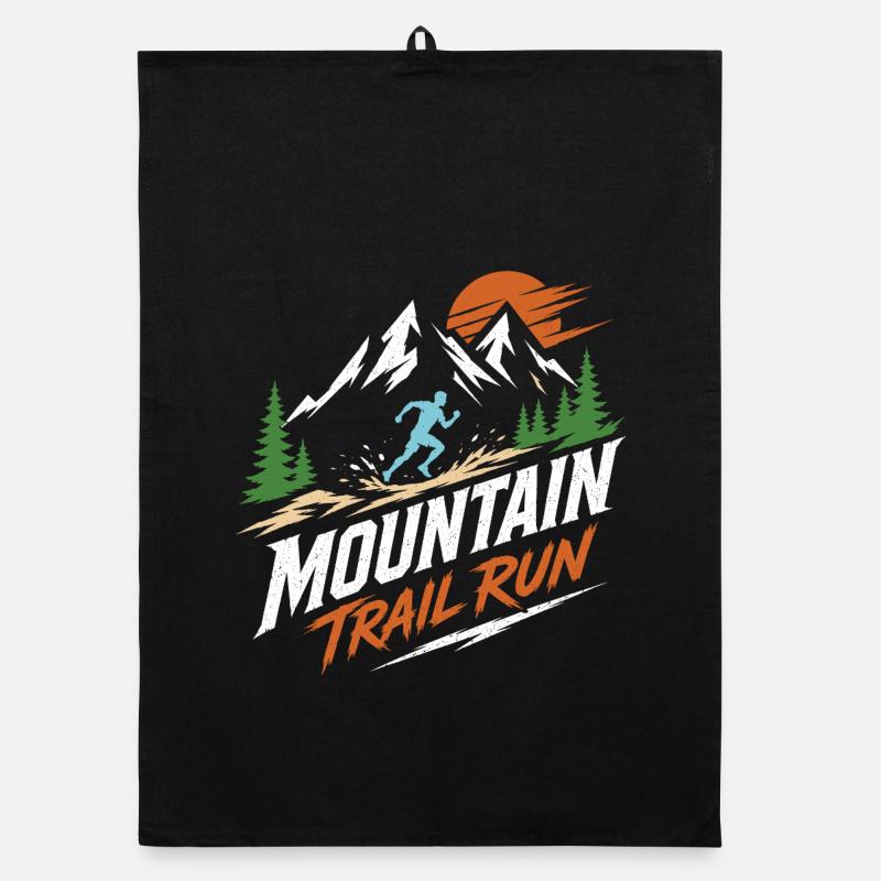 Mountain Trail Run Organic Geschirrtuch