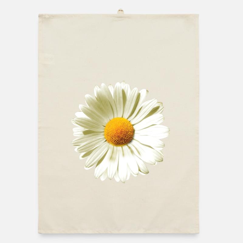 Gänseblümchen | Daisy flower power Organic Geschirrtuch