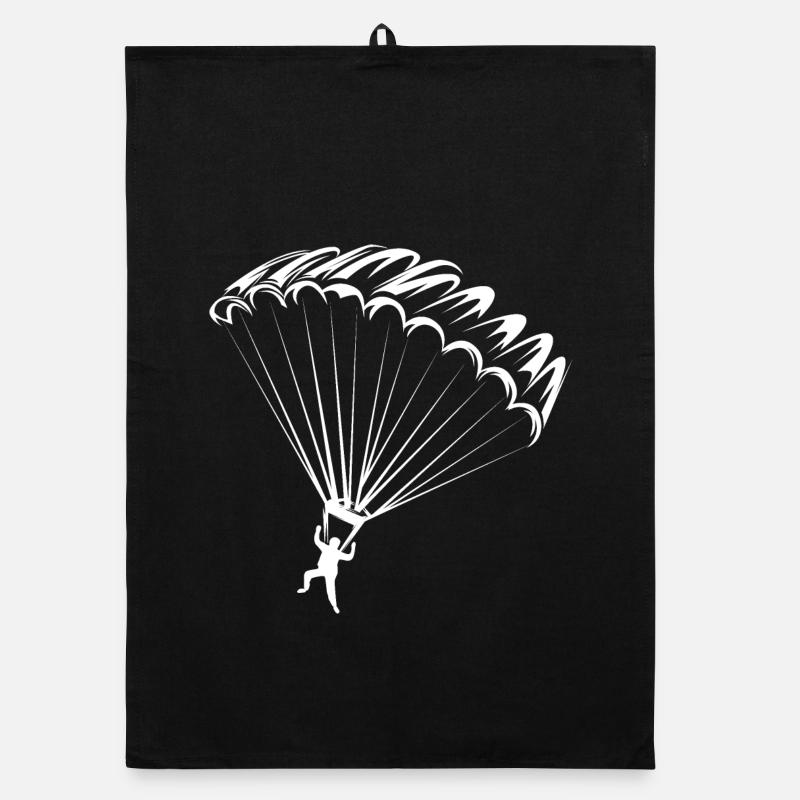 Icône de parachute Icône Logo Illustration Graphique Torchon bio