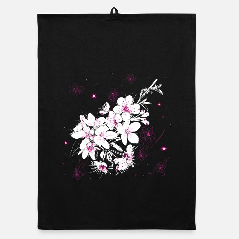 Kirschblüten Sakura Frühling Organic Geschirrtuch